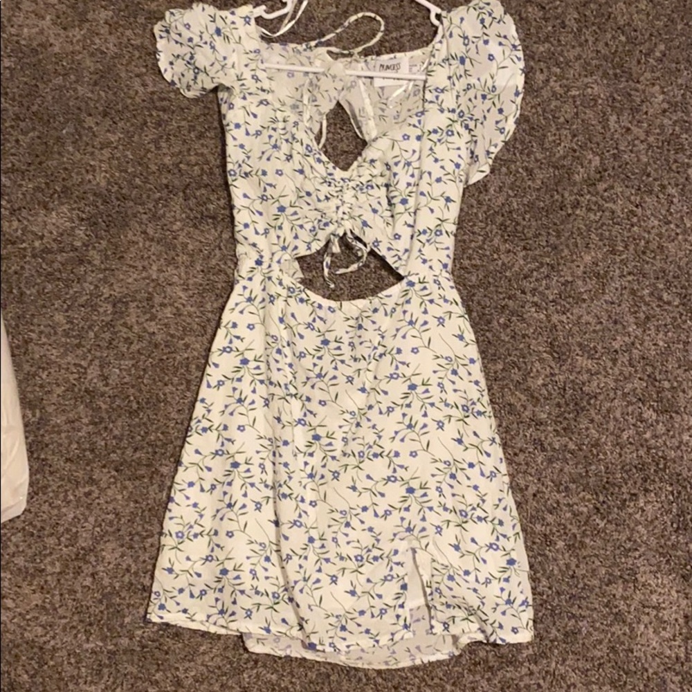 White and blue Dress